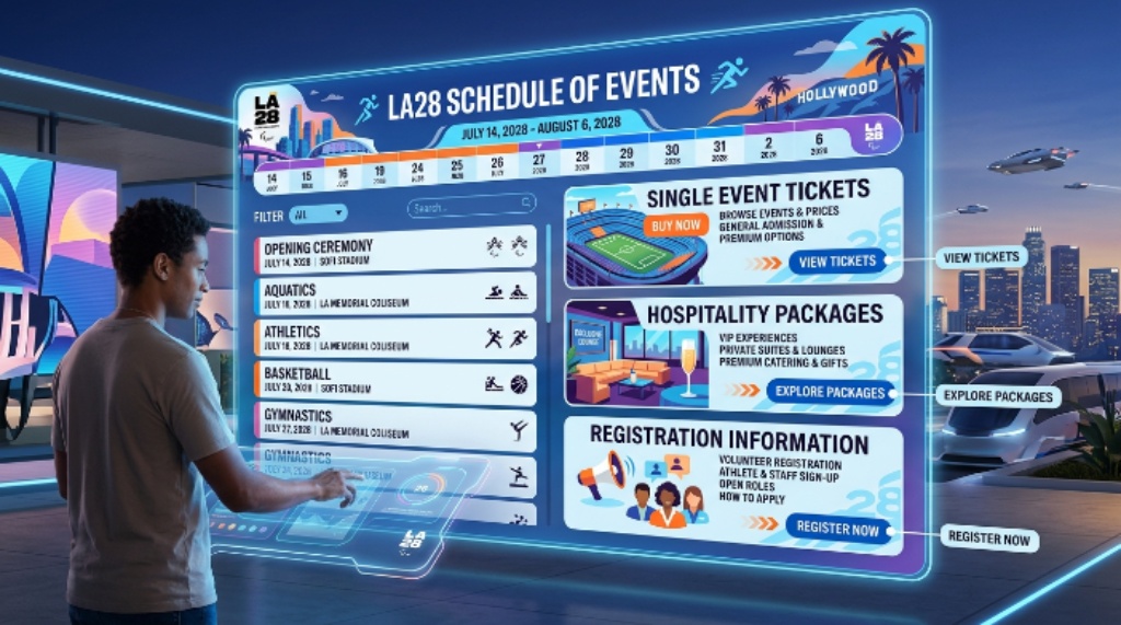 LA28 Schedule of Events: Tickets, Hospitality Packages & Registration Guide